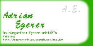 adrian egerer business card